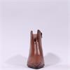 Hispanitas Paris V Cut Heel Ankle Boot - Tan Leather